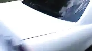 بورن فرنسي سري: جنس سيارة في الغابة وجلسة مص قضيب