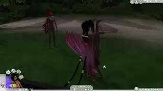 أورجية في القصر مع فوتاناري في لعبة سيمز