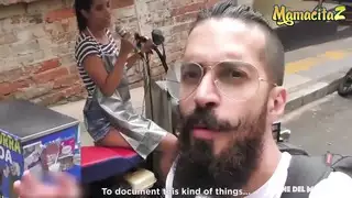 هواة عرقي الجنس كولومبي مكتب