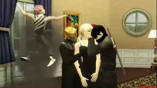 خيال هينتاي إكس إكس إكس: لوسي تركب القضيب الضخم لصديقها الجريح