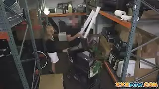 facial finish for blonde after intense blowjob session