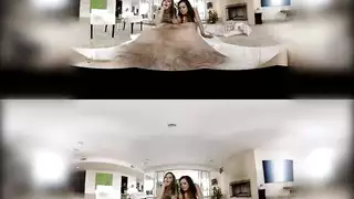 ثنائي xxx بالواقع الافتراضي: زبر كبير يدمر شراميط مستعدات